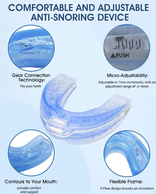 Adjustable Box Anti-Snoring Sleep Aid Mouth Guard